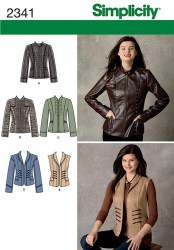 2341 Simplicity  Princess Jacket Sleeves / Peplum or Not Pattern 6-14 Uncut